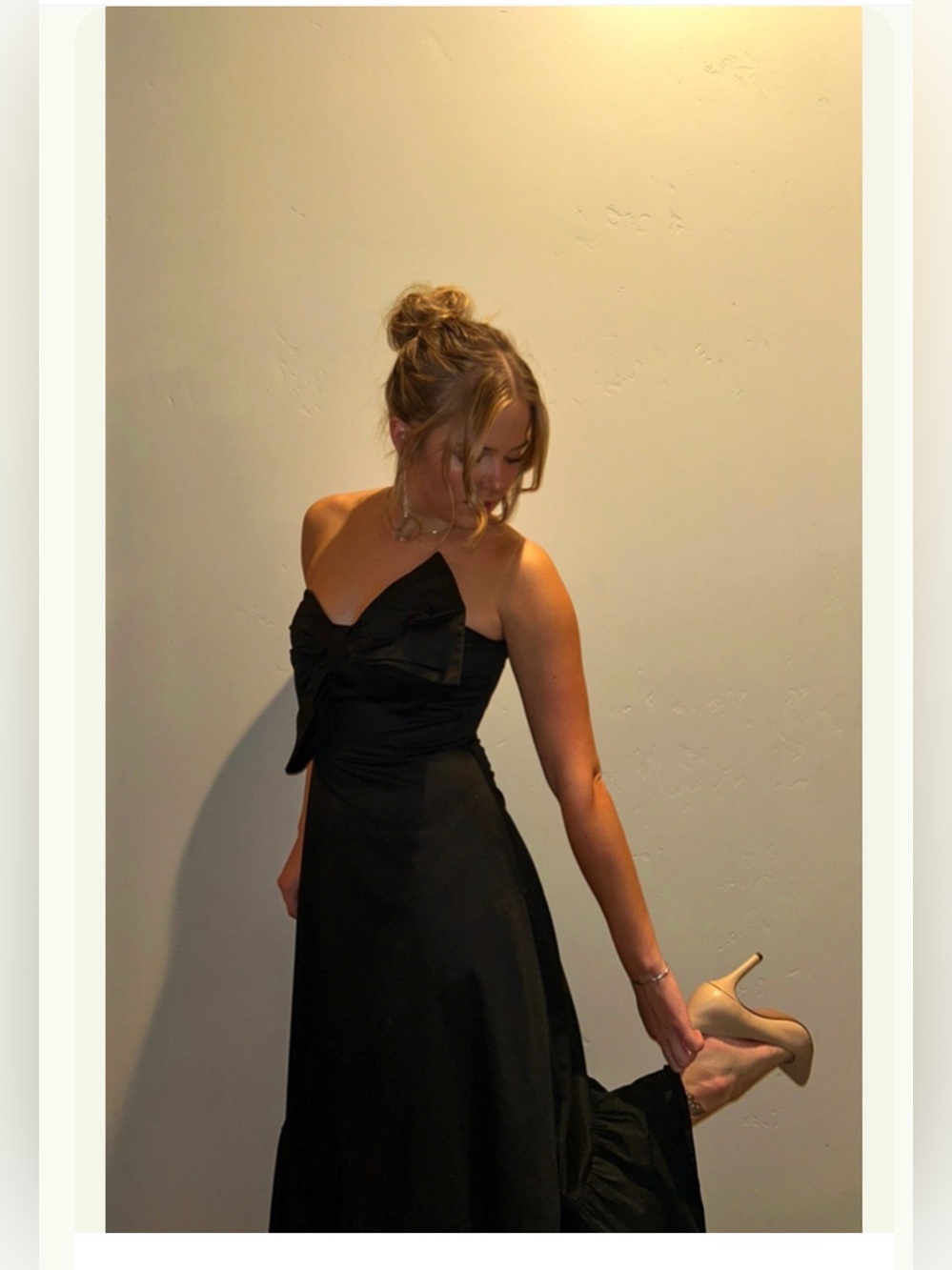 Anthropologie Hutch Bow Tie Maxi Dress